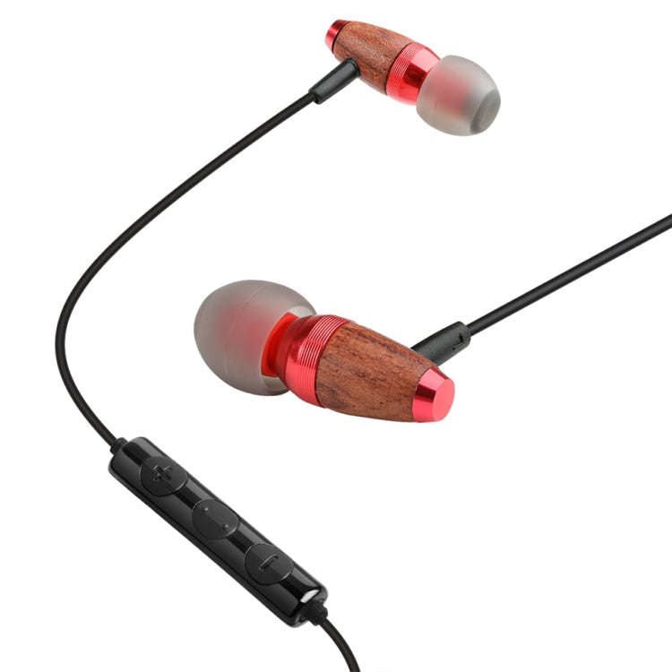 awei ES-60TY TPE In-Ear Wire Control Earphone with Mic for iPhone iPad Galaxy Huawei Xiaomi LG HTC and other Smartphones (Red)