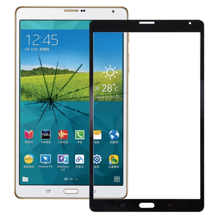 Vitre d'écran extérieure pour Samsung Galaxy Tab S 8.4 LTE / T705 (Noir)