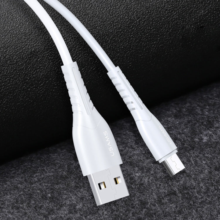 USAMS US-SJ365 U35 USB to Micro USB Data and Charging Cable length: 1 m (White)