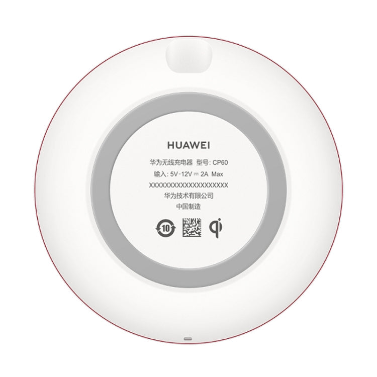 Huawei CP60 15W Max Qi Standard Chargeur sans fil rapide intelligent avec câble de type C de 1 m (Blanc)