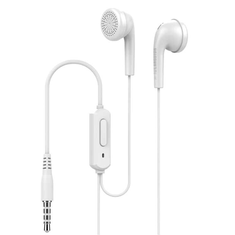 Langsdom Q1 Simple Design Flat Wired Earphone (White)