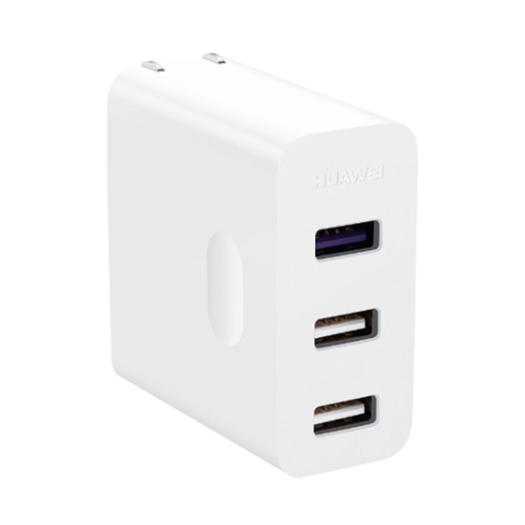 Original Huawei 4.5V / 5A Quick Charge 3 USB Ports Power Adapter Travel Charger For iPad iPhone Galaxy Huawei Xiaomi LG HTC Macbook and more (White)
