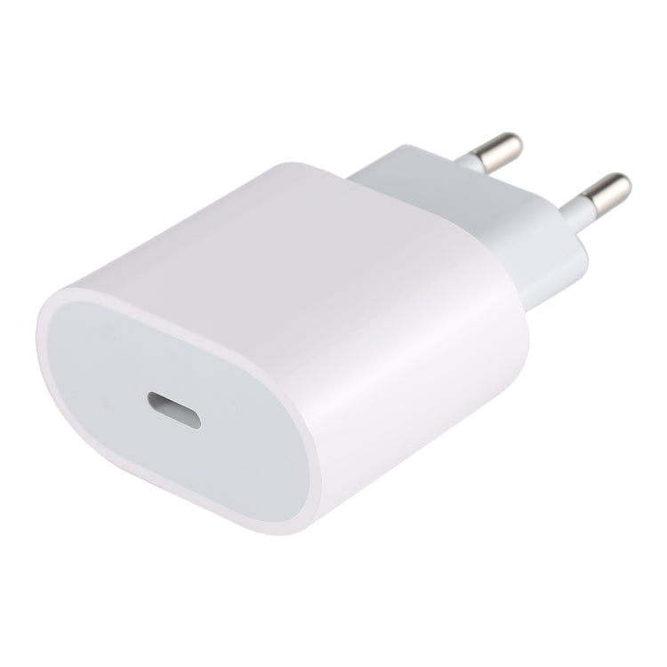 20W Type-C / USB-C PD Fast Charging Power Adapter EU Plug (White)