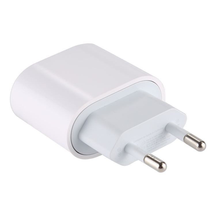 20W Type-C / USB-C PD Fast Charging Power Adapter EU Plug (White)