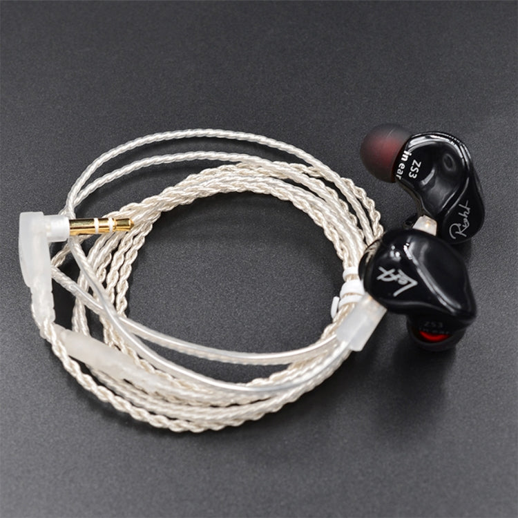 Silver Twisted Texture 3.5mm Audio Headphone Cable Applicable to KZ ZS3 (Silver)