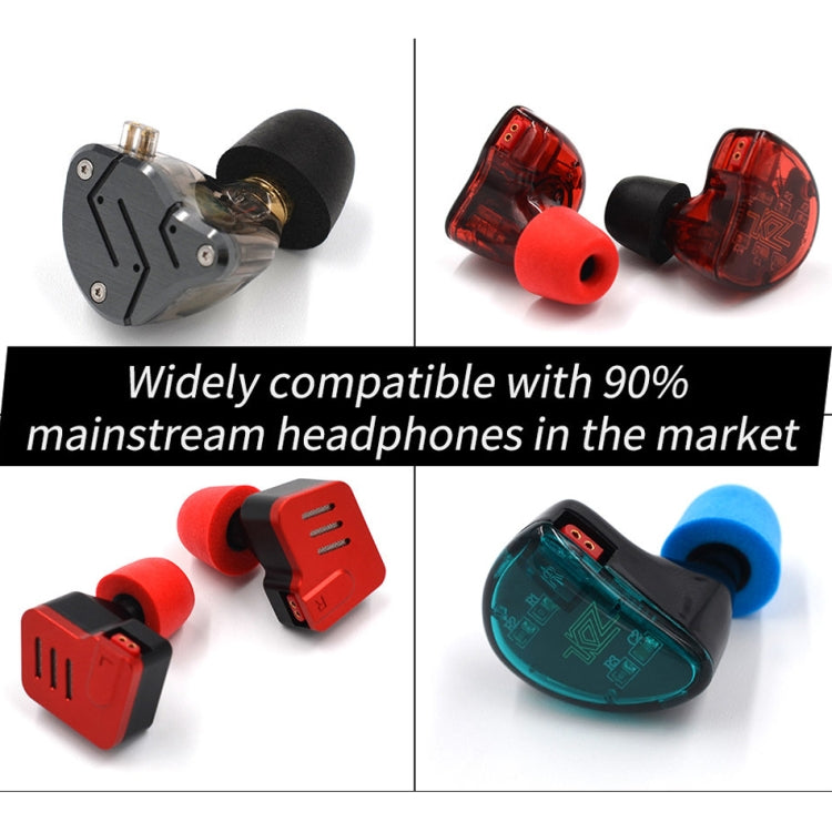 KZ Lot de 6 écouteurs en mousse à mémoire de forme à isolation sonore pour tous les écouteurs intra-auriculaires Taille : LM et S (rouge)