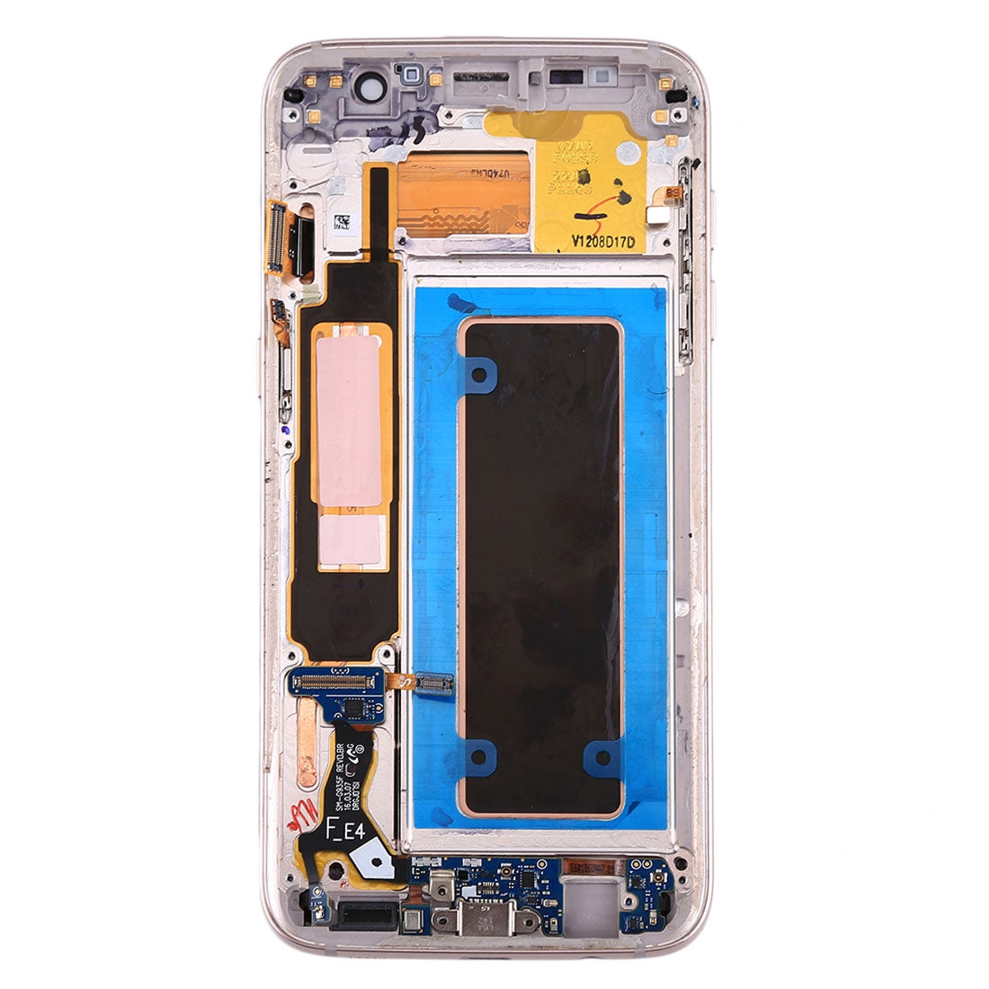 Ecran LCD + Tactile + Châssis (Avec Pièces) Samsung Galaxy S7 Edge G935A Bleu