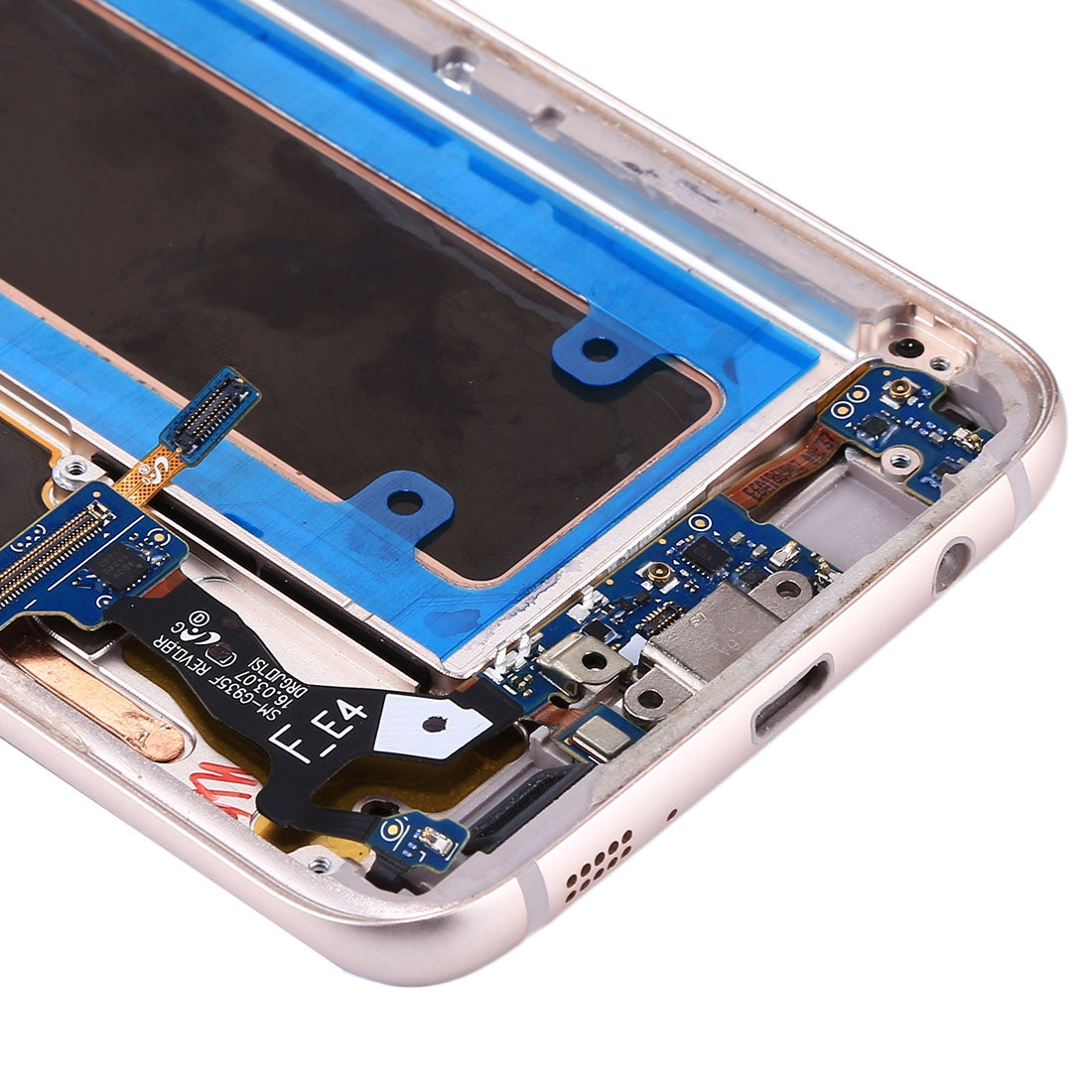 Ecran LCD + Tactile + Châssis (Avec Pièces) Samsung Galaxy S7 Edge G935A Bleu