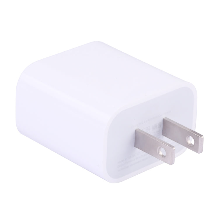 Adaptador de Corriente de Cargador Rápido PD Tipo C / USB-C Enchufe de US (Blanco)