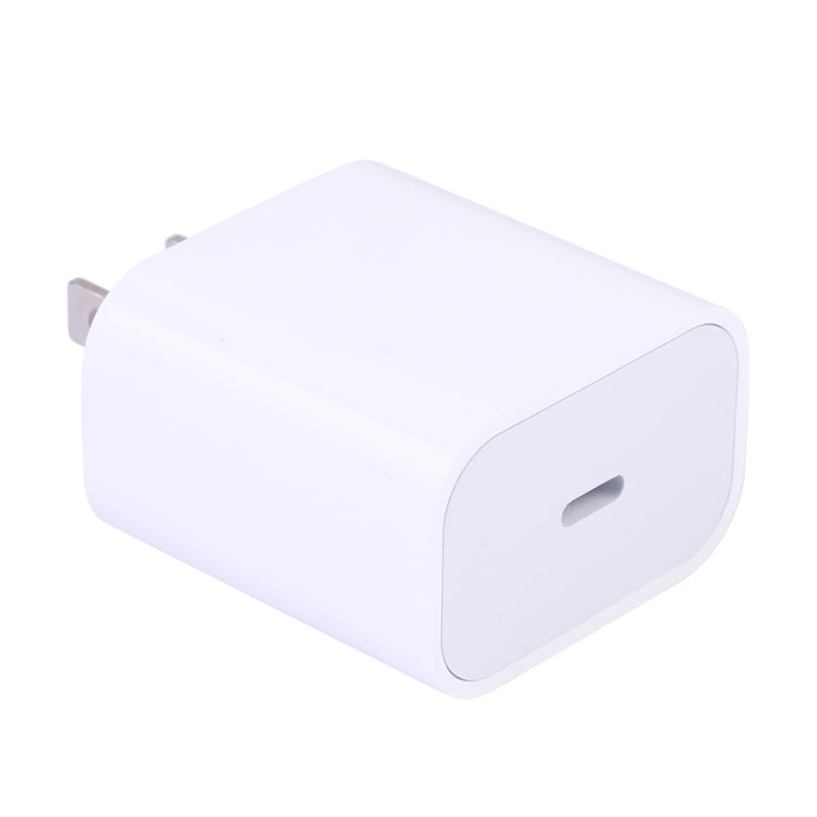 Adaptateur secteur chargeur rapide PD type C / prise US USB-C (blanc)