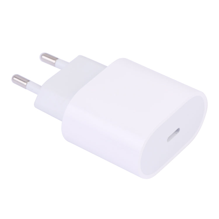 18W USB-C / Type C PD Fast Charger Power Adapter EU Plug (White)
