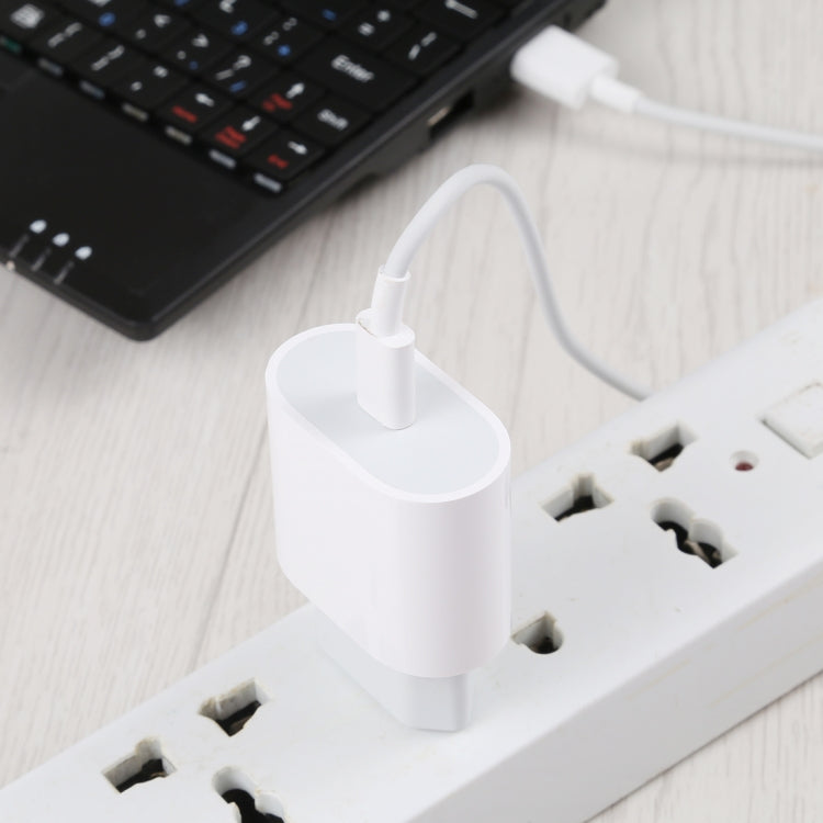 18W USB-C / Type C PD Fast Charger Power Adapter EU Plug (White)