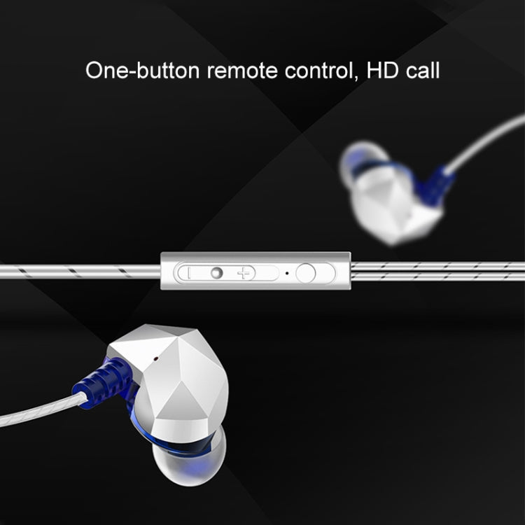 QKZ CK6 HIFI In-Ear Plastic Material Music Headphones (Bleu)