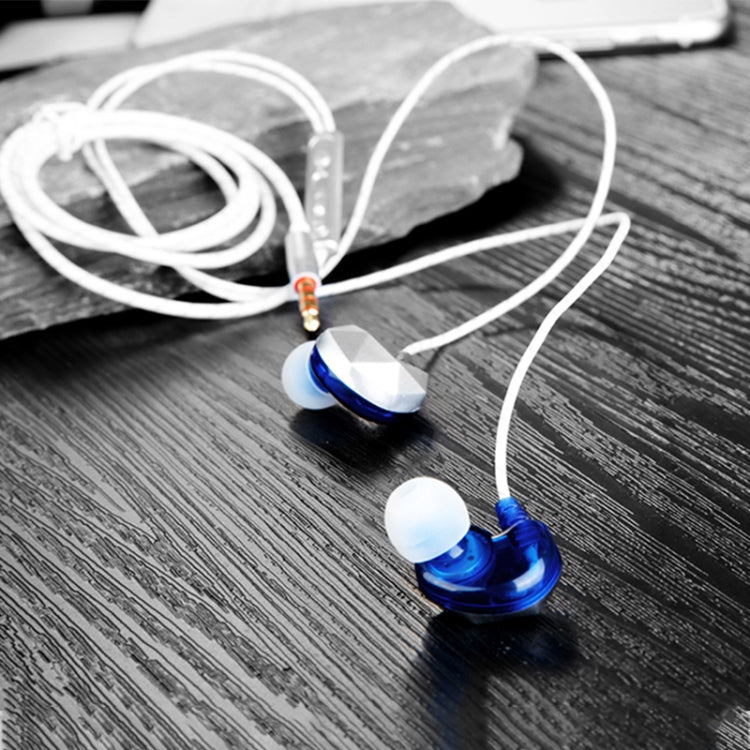 QKZ CK6 HIFI Auriculares de música de material plástico en la Oreja (Azul)