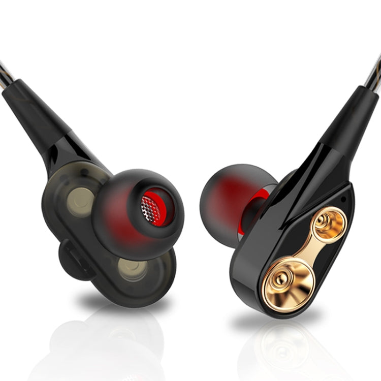 QKZ CK8 HiFi In-ear Auriculares Deportivos de música de cuatro unidades (Negro)