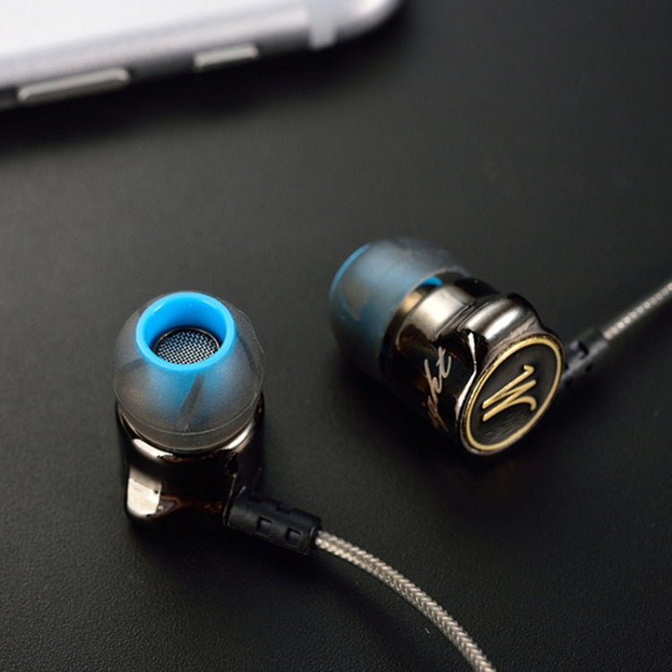 QKZ DM7 Écouteurs de sport intra-auriculaires tout métal de haute qualité pour la version microphone de musique