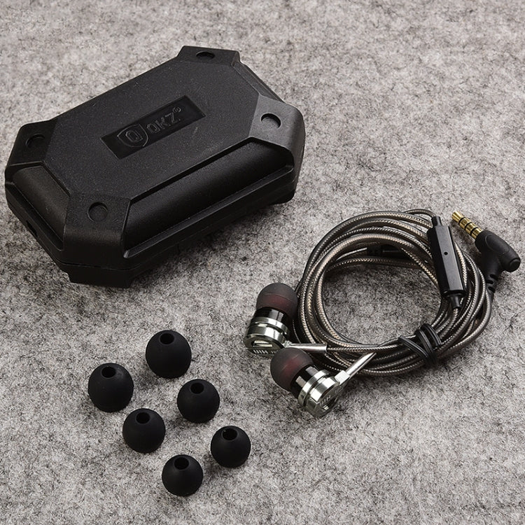 QKZ DM9 Écouteurs intra-auriculaires de musique de sport entièrement métalliques de haute qualité avec version microphone