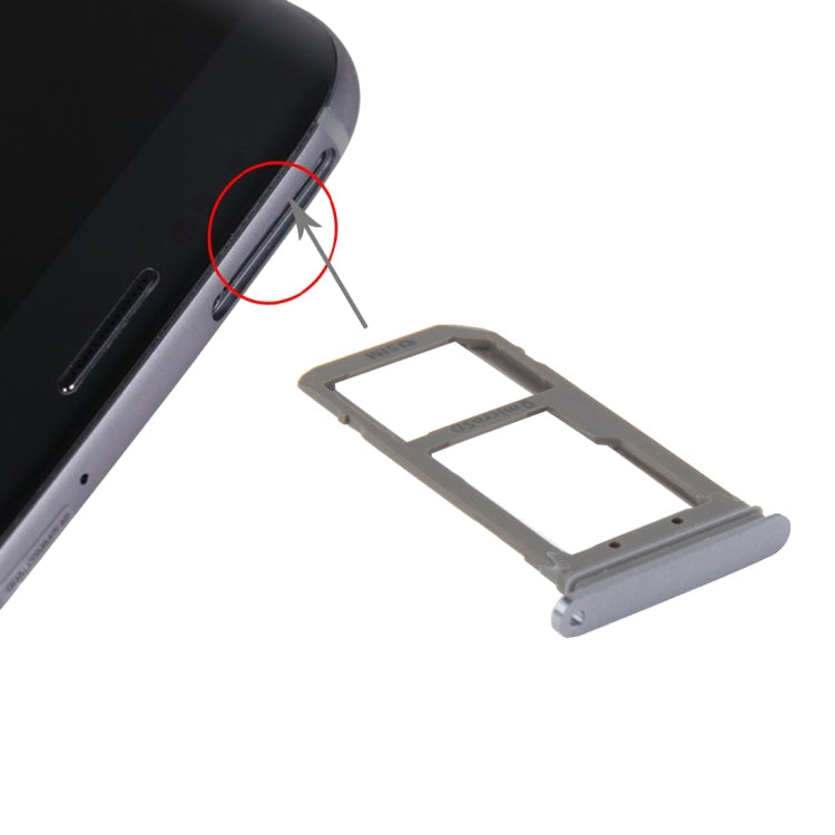 Plateau de carte SIM et plateau de carte Micro SD pour Samsung Galaxy S7 Edge / G935 (Bleu)