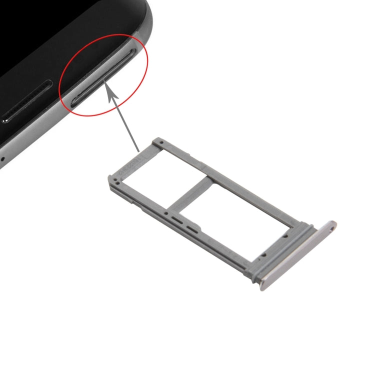 Bandeja para Tarjeta SIM y Bandeja para Tarjeta Micro SD para Samsung Galaxy S7 Edge / G935 (Dorado)