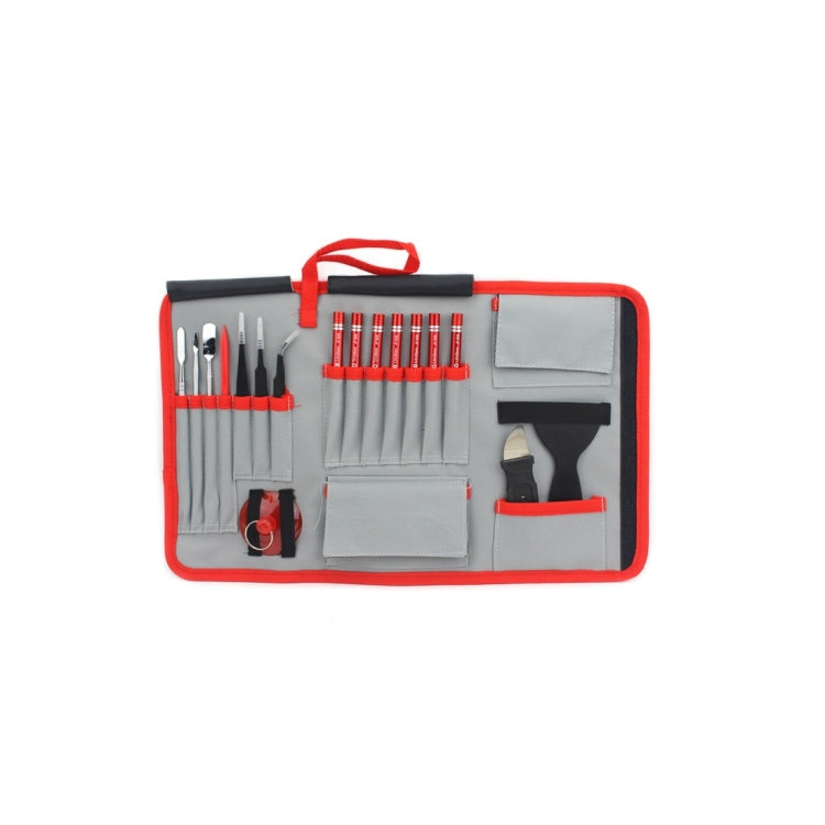 JIAFA JF-8175 28 in 1 Electronics Repair Tool Kit with Portable Bag for Repairing Cell Phones iPhone MacBook and More
