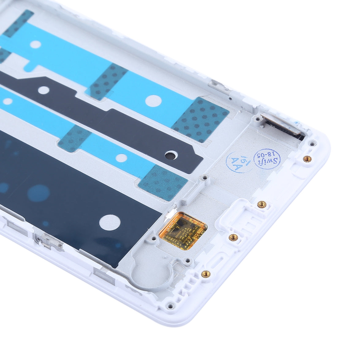 Ecran Complet LCD + Tactile + Châssis (Version TFT) Oppo R7s Blanc