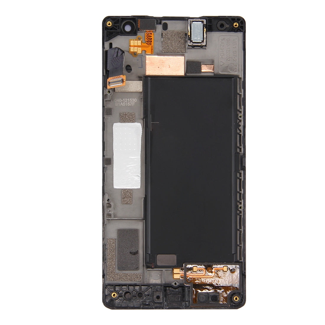 Ecran Complet LCD + Tactile + Châssis Nokia Lumia 735 Noir