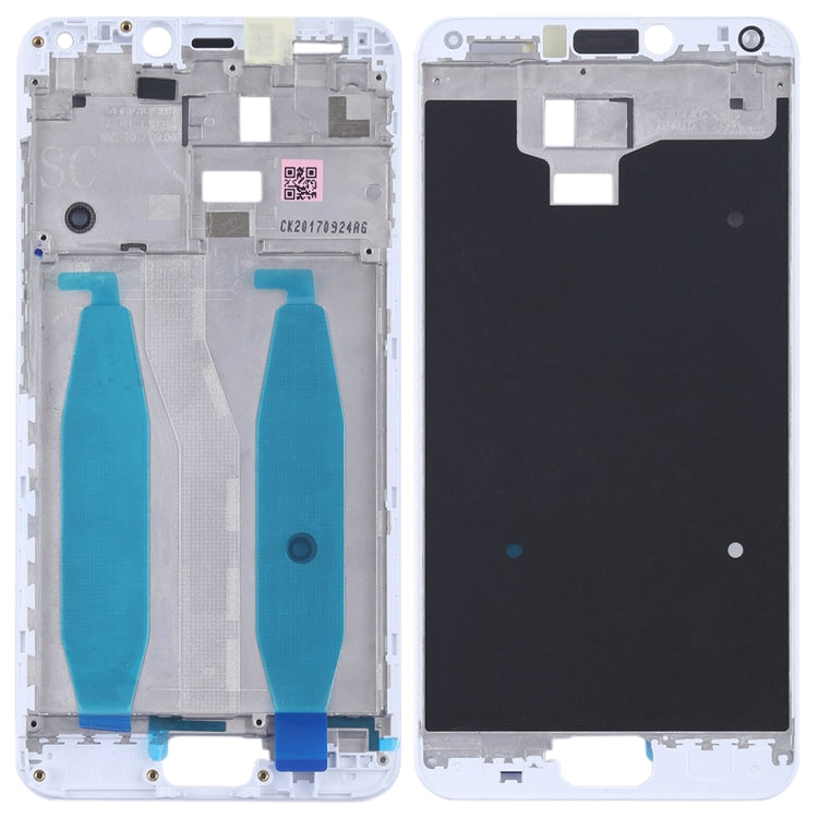 Plaque de cadre LCD du boîtier avant pour Asus Zenfone 4 Max ZC554KL X00IS X00ID (Blanc)