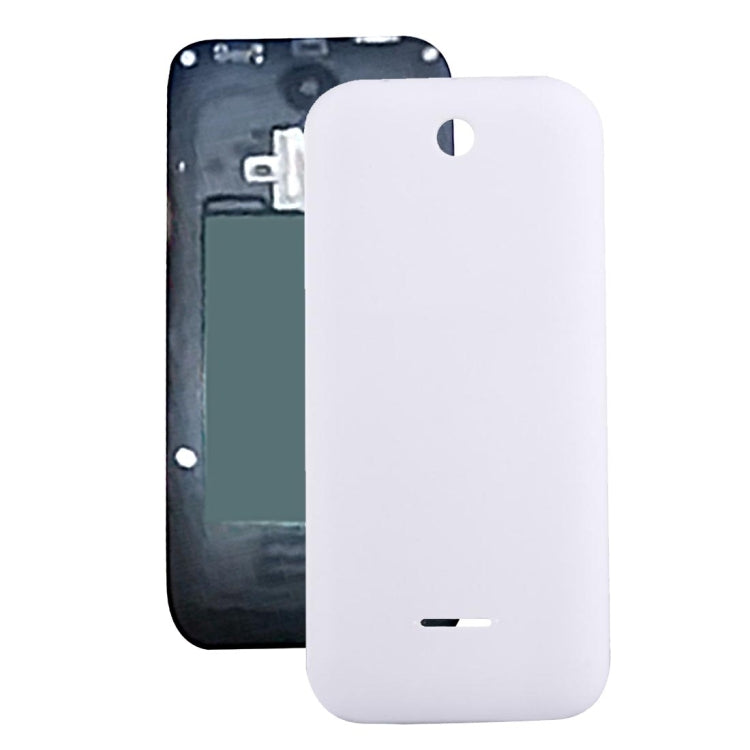 Solid Color Plastic Back Battery Cover for Nokia 225 (White)