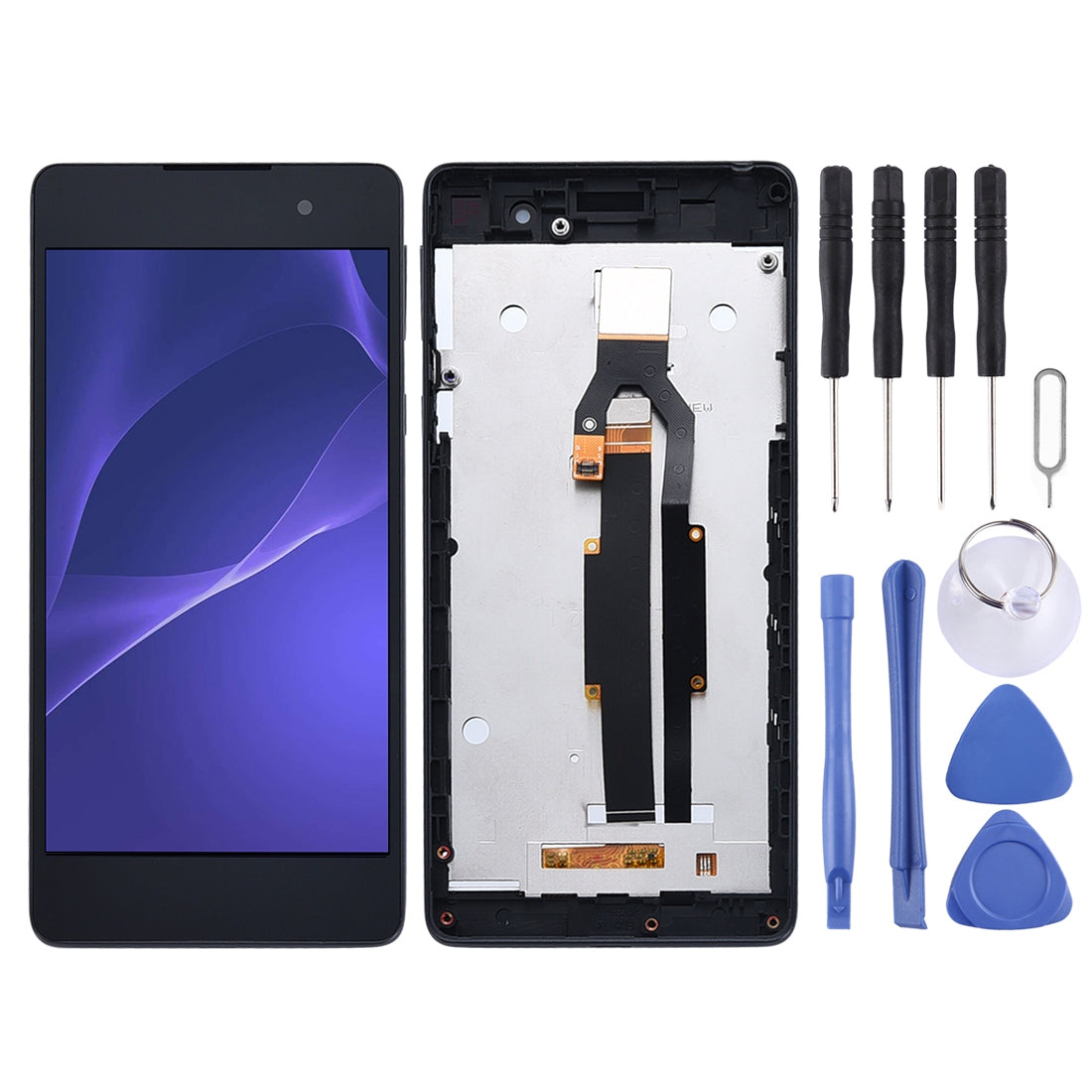 Pantalla Completa LCD + Tactil + Marco Sony Xperia E5 F3311 F3313 Negro