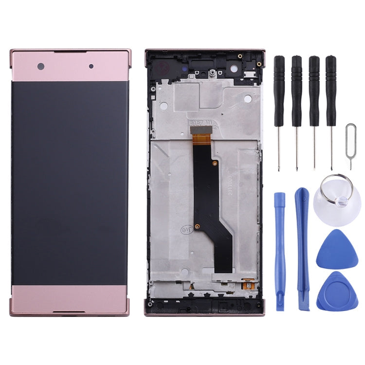 Full LCD Screen and Digitizer Assembly with Frame for Sony Xperia XA1 G3112 G3116 G3121 (Pink)