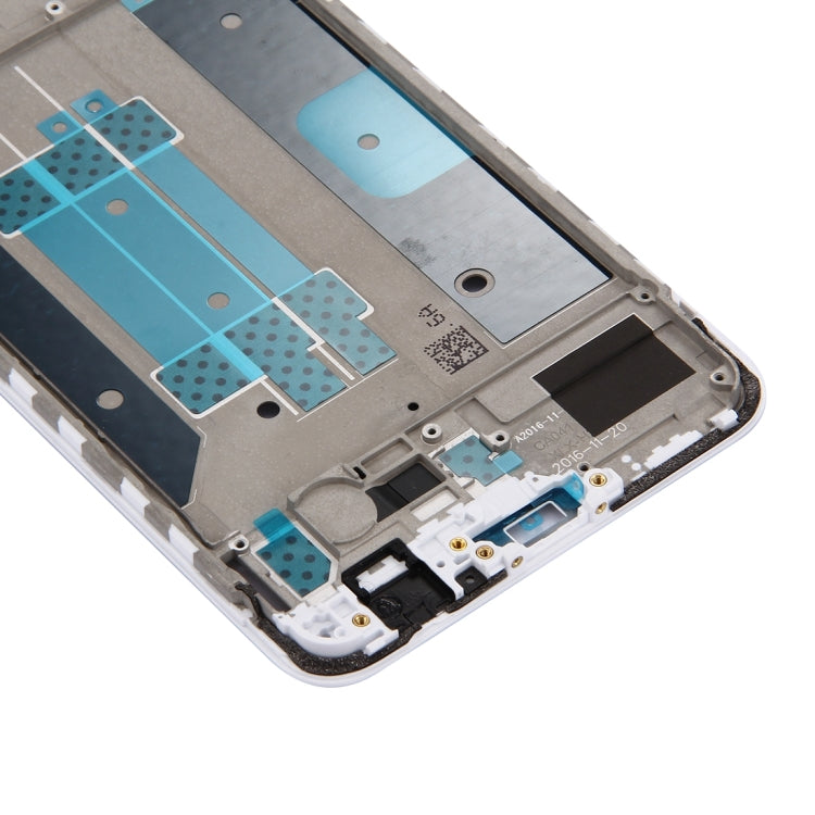 Placa de Bisel de Marco LCD de Carcasa Frontal Para Oppo R9s Plus (Blanco)