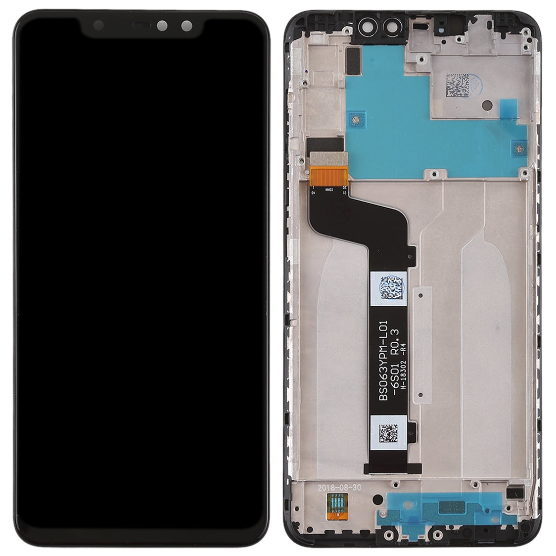 Pantalla Completa LCD + Tactil + Marco Xiaomi Redmi Note 6 Pro Negro
