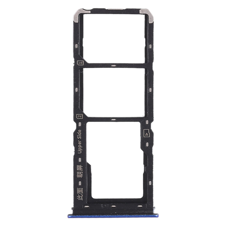 2 x SIM Card Tray + Micro SD Card Tray for Vivo Y93 (Blue)