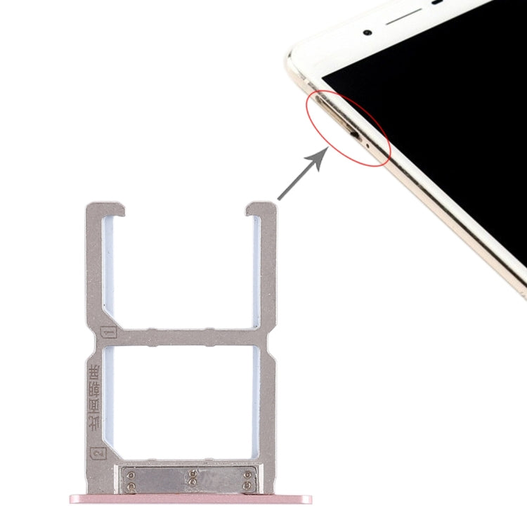 2 x SIM Card Tray for Vivo X6S (Rose Gold)