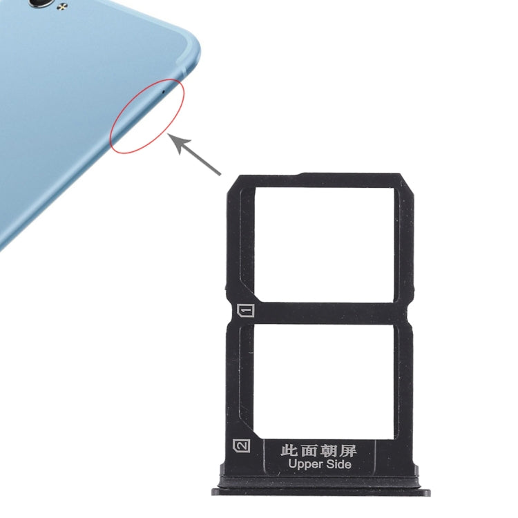 2 x plateau de carte SIM pour Vivo X9i (noir)