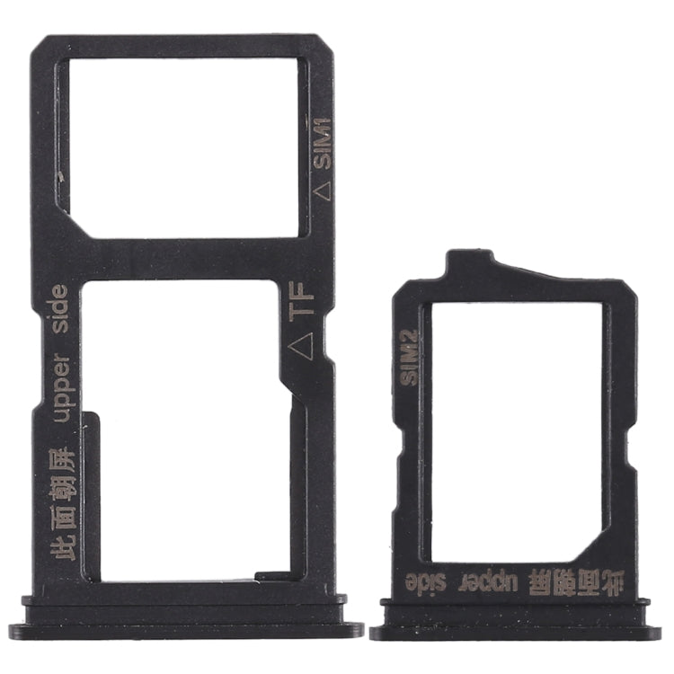 2 x SIM Card Tray + Micro SD Card Tray for Vivo Y66 (Black)