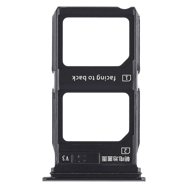 2 x plateau de carte SIM pour Vivo X9 Plus (noir)