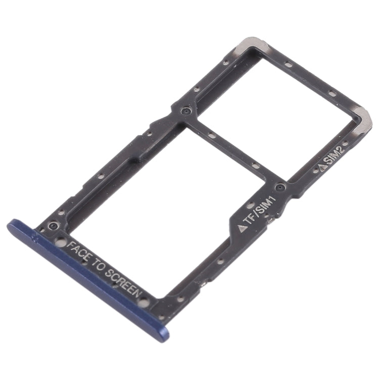 Plateau de carte SIM + plateau de carte SIM / plateau de carte Micro SD pour Xiaomi Pocophone F1 (Bleu)
