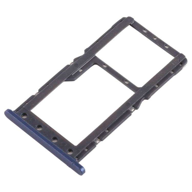 Plateau de carte SIM + plateau de carte SIM / plateau de carte Micro SD pour Xiaomi Pocophone F1 (Bleu)
