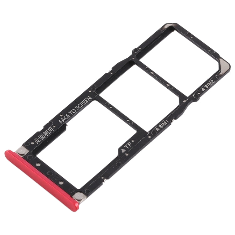 2 x Bandeja de Tarjeta SIM + Bandeja de Tarjeta Micro SD Para Xiaomi Redmi 6 Pro (Rojo)