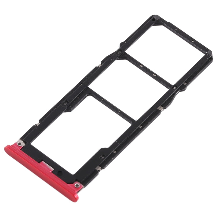 2 x Bandeja de Tarjeta SIM + Bandeja de Tarjeta Micro SD Para Xiaomi Redmi 6 Pro (Rojo)