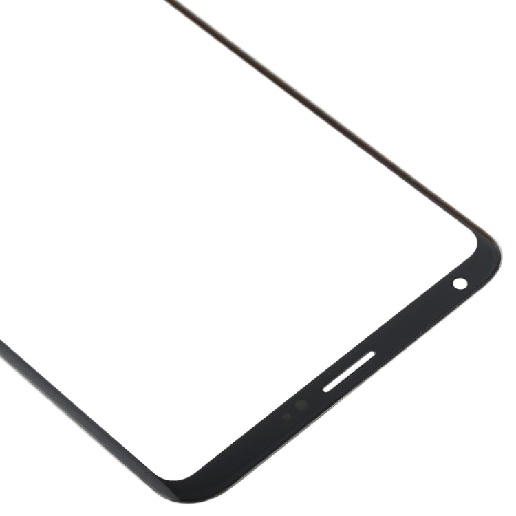 Lentille en verre extérieure de l'écran avant pour LG V30 (noir)