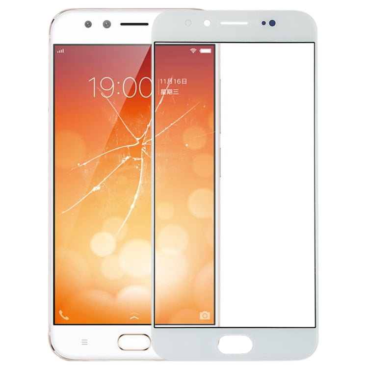 Écran en verre extérieur pour vivo X9 (blanc)