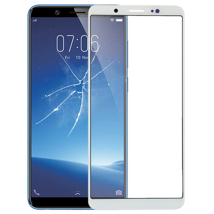 Écran en verre extérieur pour vivo Y75 / V7 (Blanc)