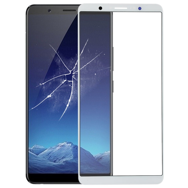 Écran en verre extérieur pour Vivo X20 Plus (Blanc)