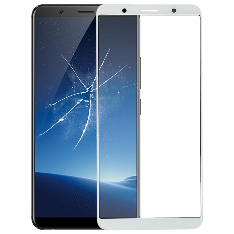 Écran en verre extérieur pour Vivo X20 (Blanc)