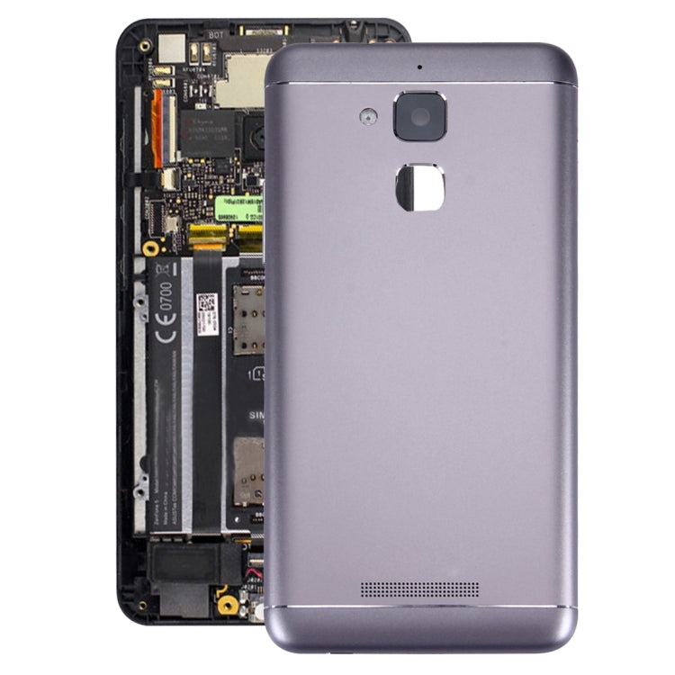 Aluminum Alloy Back Battery Cover for Asus Zenfone 3 Max / ZC520TL (Black)