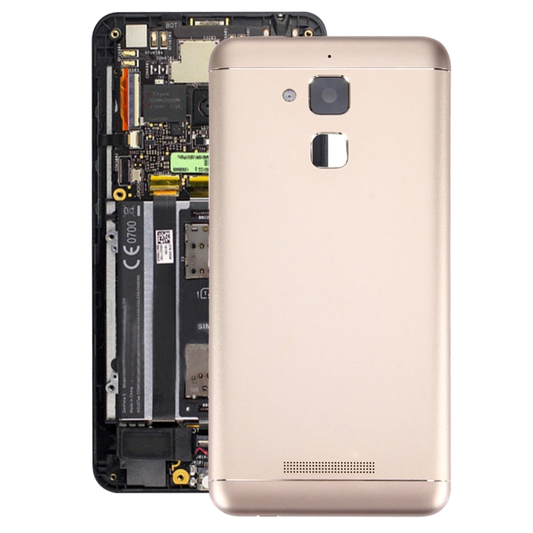 Aluminum Alloy Back Battery Cover for Asus Zenfone 3 Max / ZC520TL (Gold)