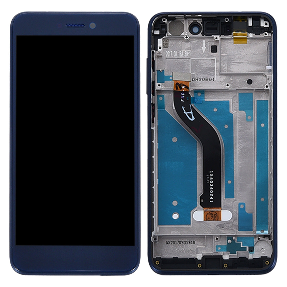 Pantalla Completa LCD + Tactil + Marco Huawei P8 Lite (2017) Azul