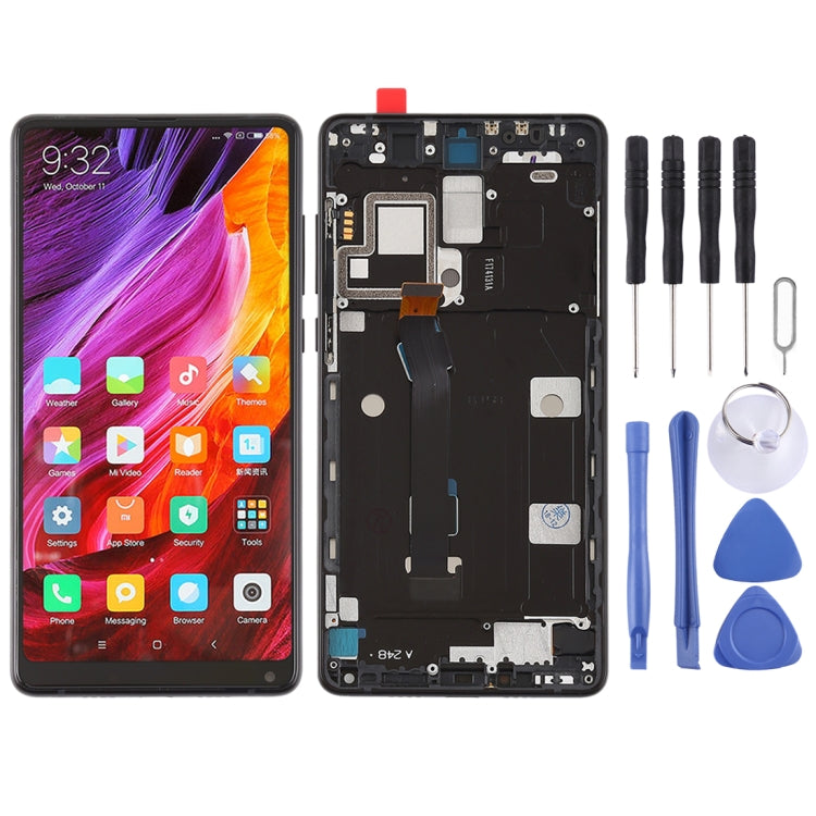 Complete LCD Screen and Digitizer Assembly with Frame for Xiaomi MI Mix2 (Black)